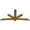 Ekena Millwork Alberta Rough Sawn Timber Gable Bracket, Western Red Cedar, 84"W x 42"H x 2"D x 6"F, 12/12 Pitch GBW084X42X0206ALB00RWR - alternate 4